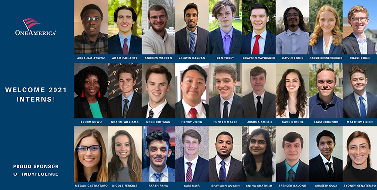 2021 OneAmerica Summer Intern Class